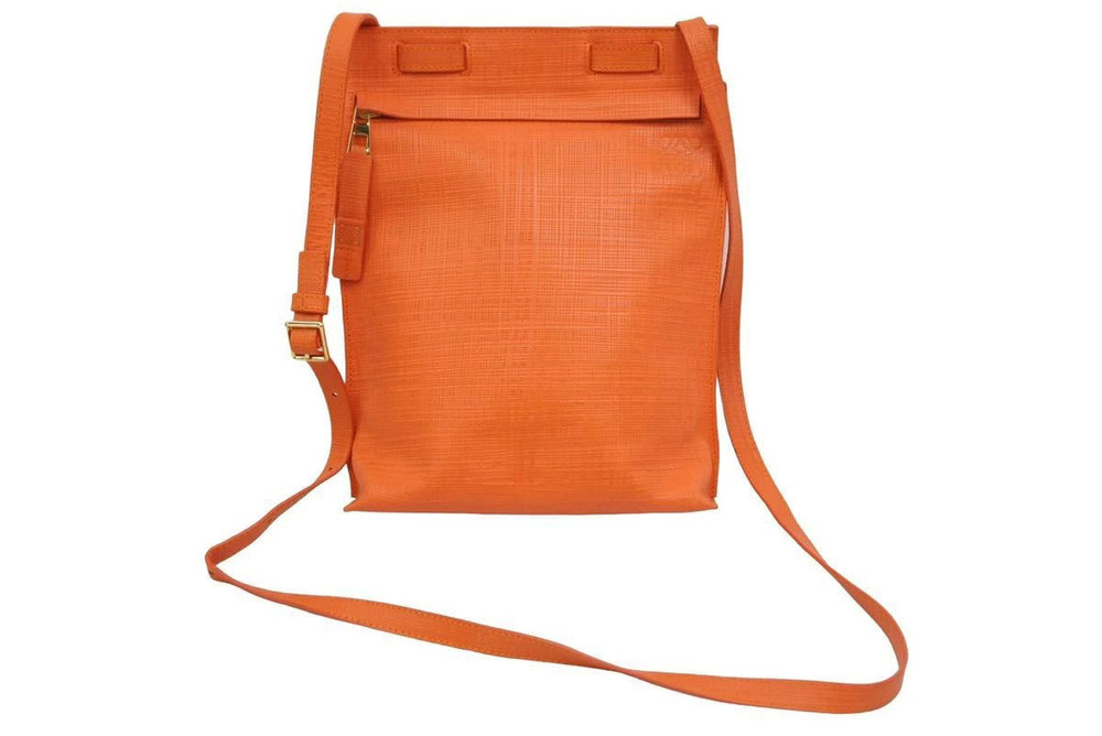 Loewe shoulder bag orange calfskin crossbody